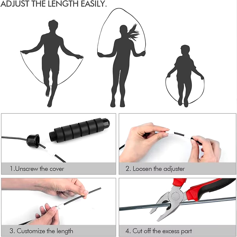 Tangle-Free Speed Wire Jump Rope