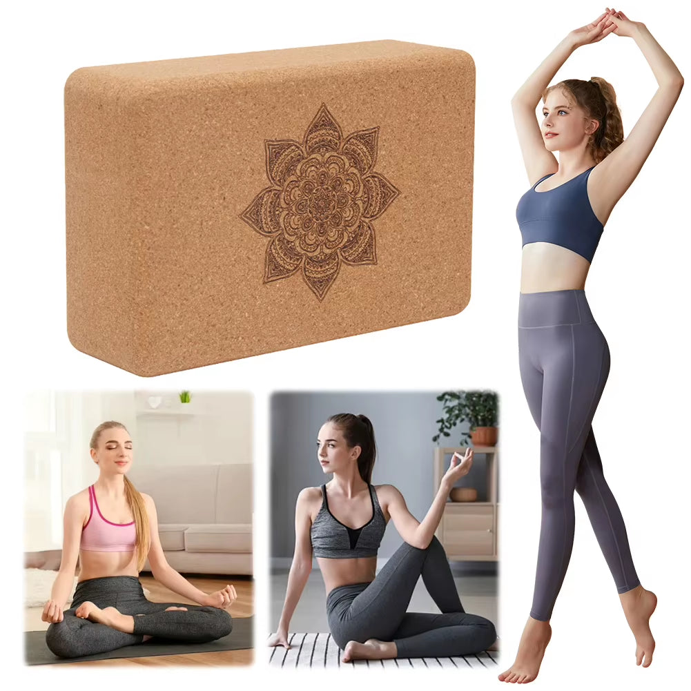 Eco-Friendly Natural Cork Yoga Block