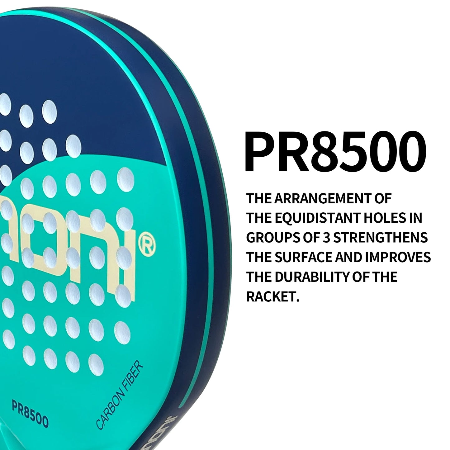 IANONI Lightweight Carbon Fibre Padel Tennis Racket - Blue
