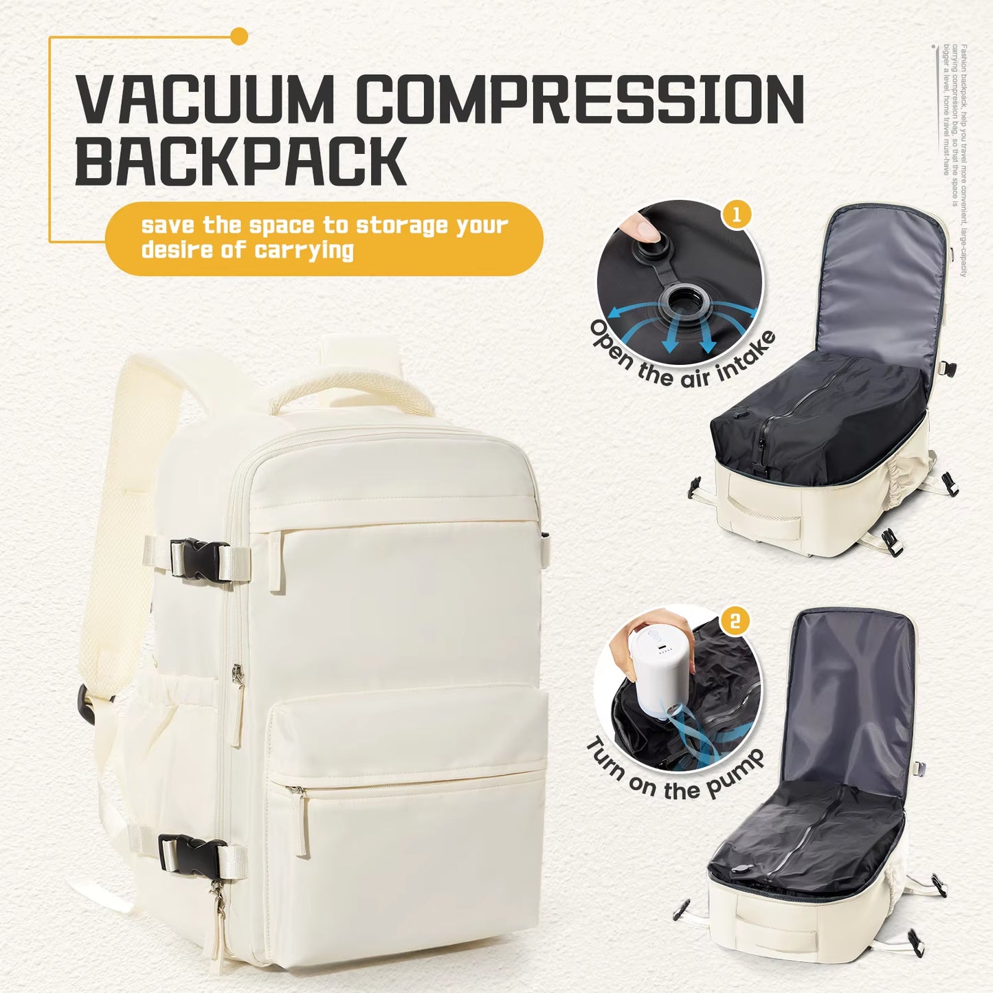Vacuum Compression Ryanair Approved Backpack