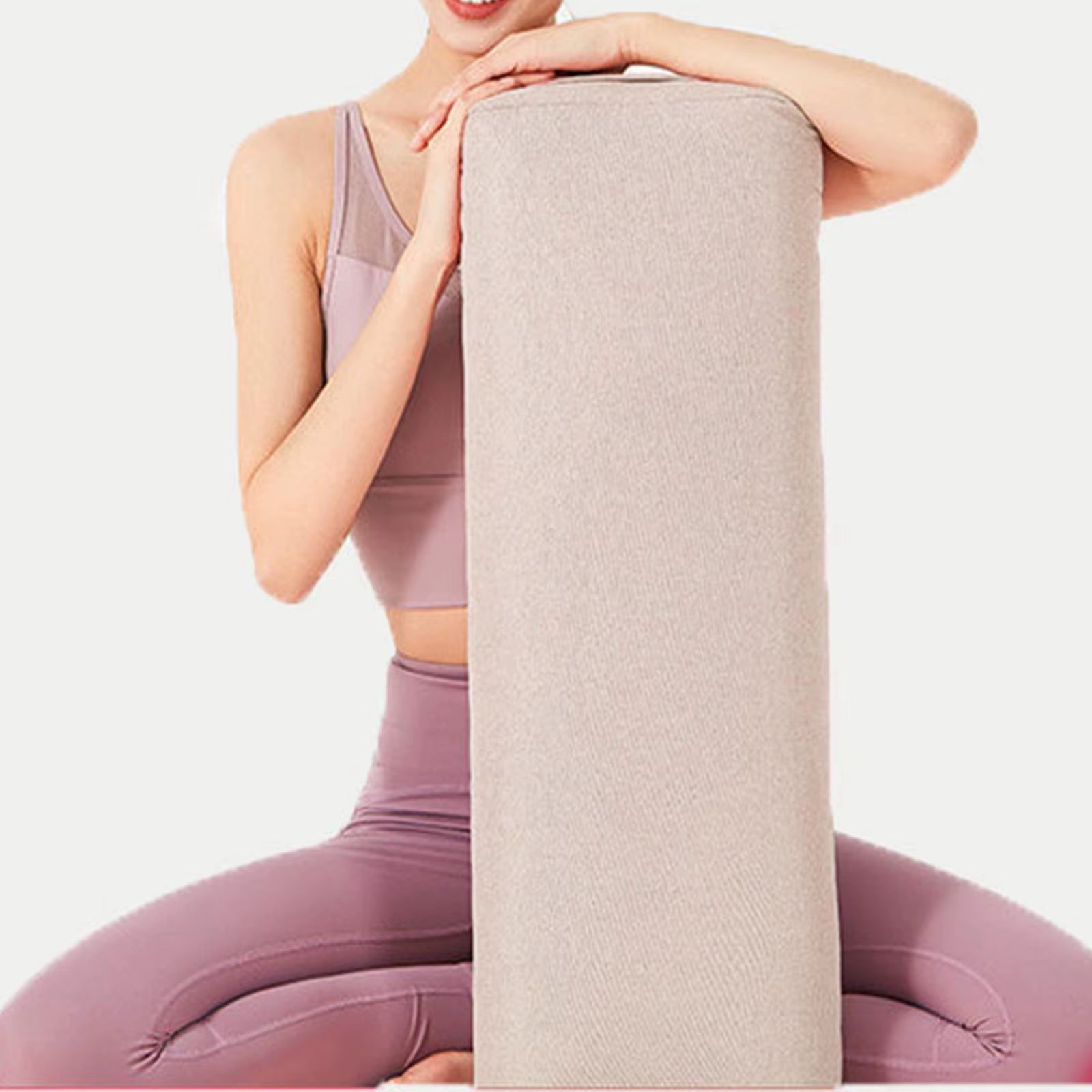Professional Yoga Bolster with Carry Handle