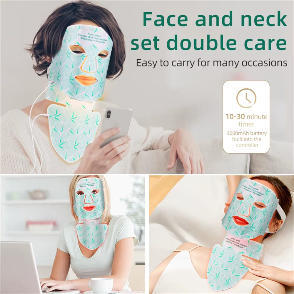 LED 8 Colour Face Mask and Neck Therapy